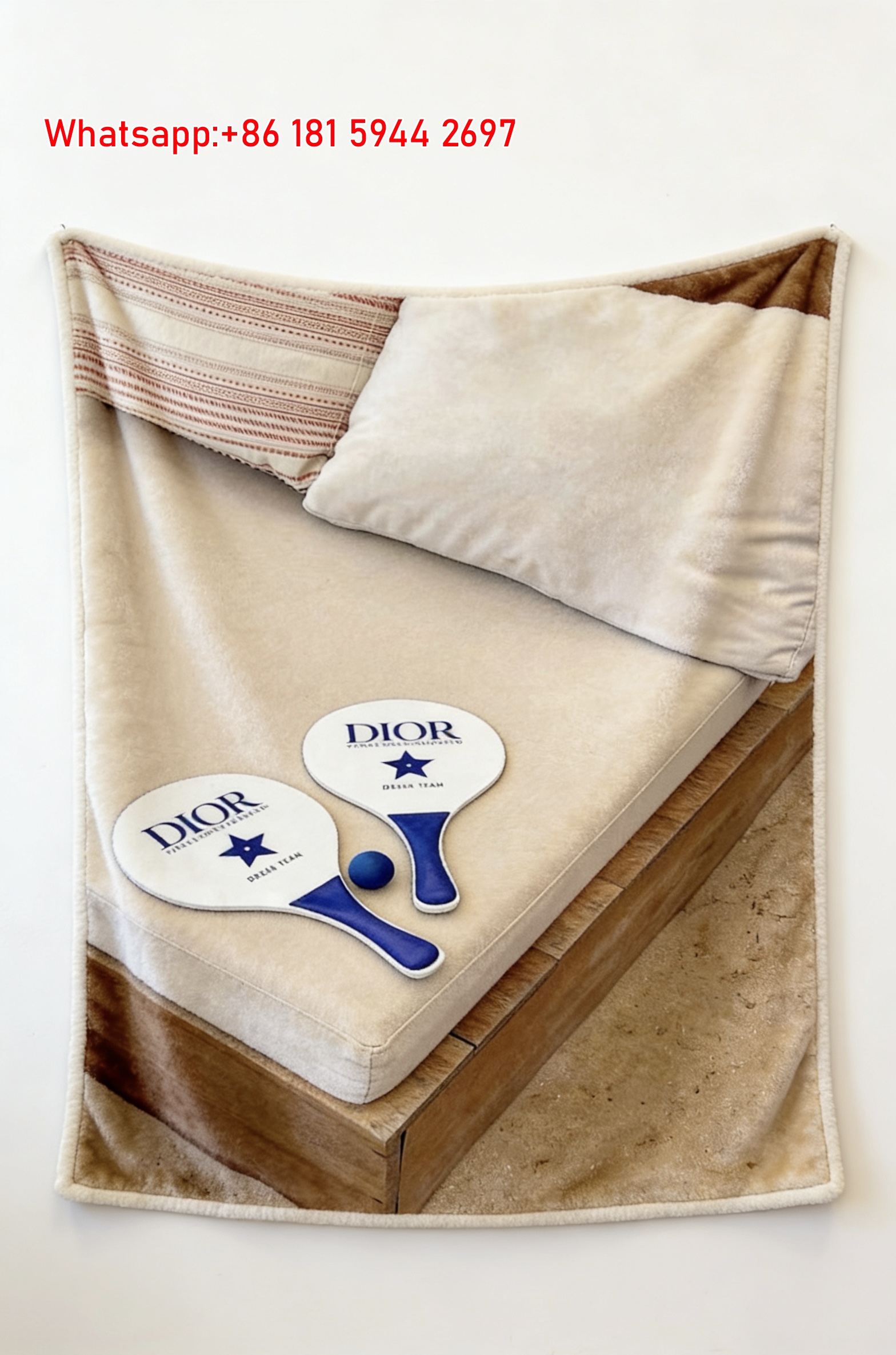 Dior Car Lifebuoy Flannel Blanket D088